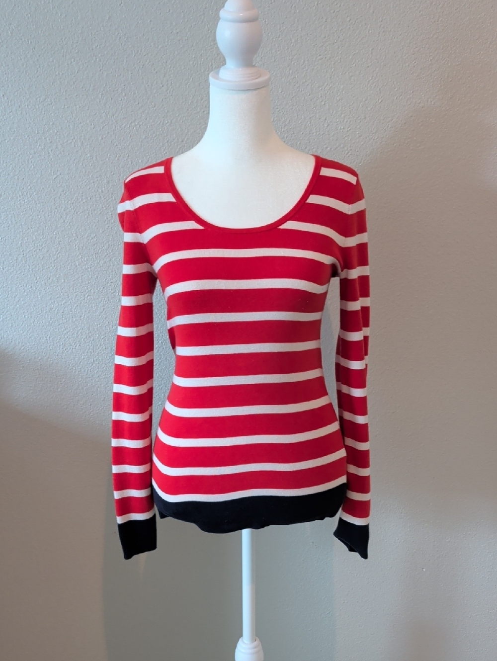 Red, White And Blue- Ann Taylor Knit Top
